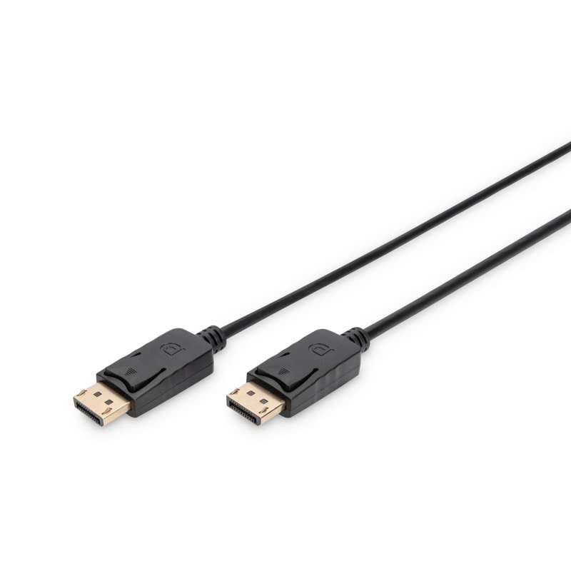 DIGITUS DisplayPort 1.2 Anschlusskabel 3m UHD 4K St./St. Nero